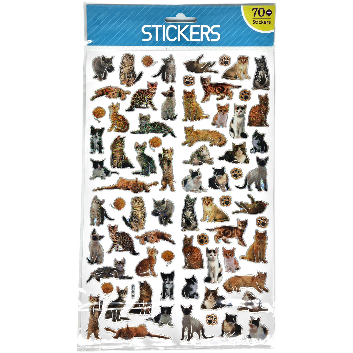 Stickers Cats Shiny 70pcs