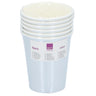 Party Cups Cardboard 6pk 23cm Gold/Silver Metallic