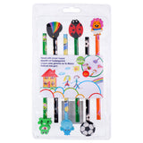 Pencils with eraser 6pk | 2 ass