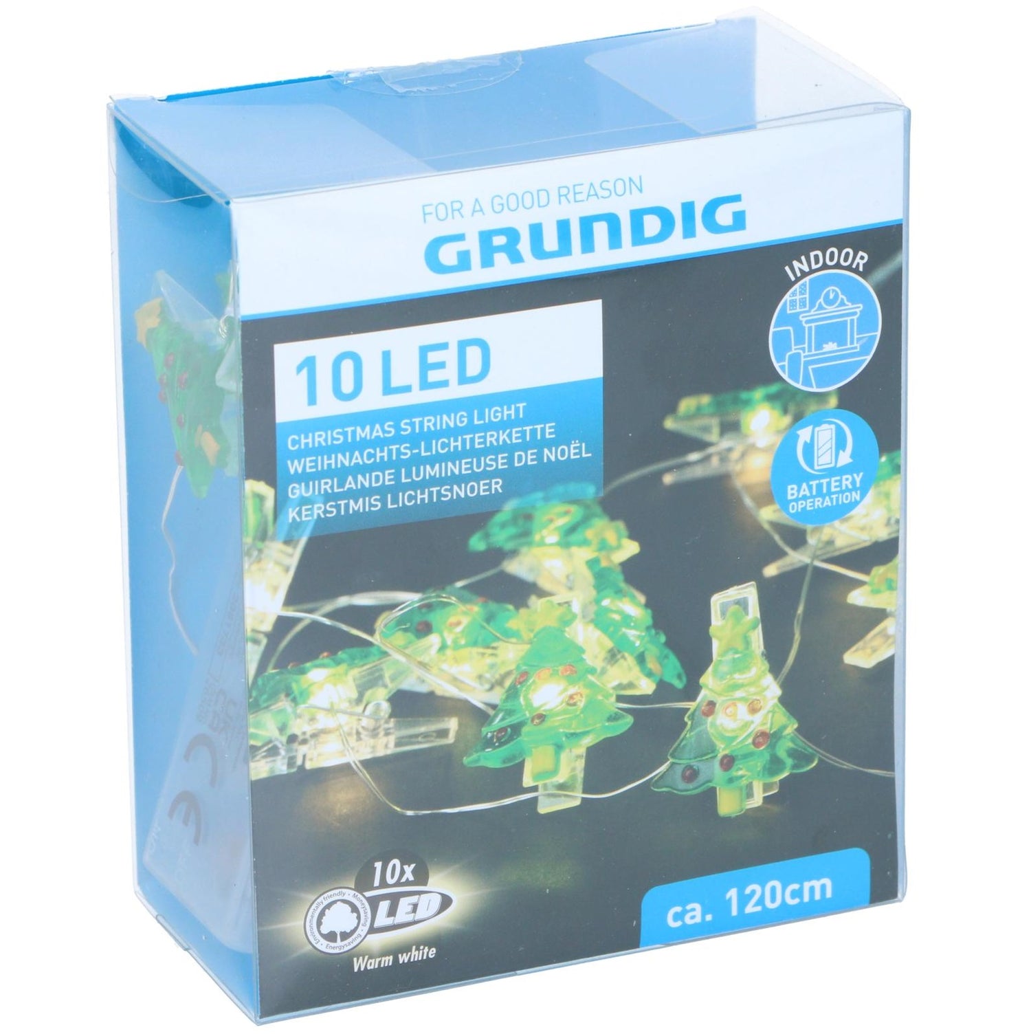 Grundig LED Lyslenke Julemotiver Med Klyper |3 ass