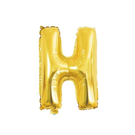 Tinka Foil Letter Balloon H - 41cm Gold &amp; Silver