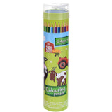 Colored pencils in container with sharpeners 24pcs