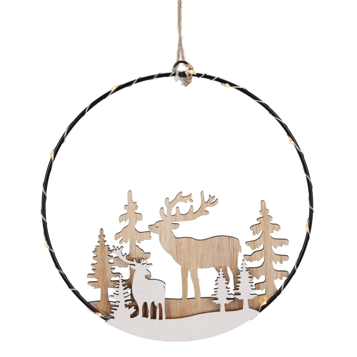 Hengende Julepynt med LED - lys
