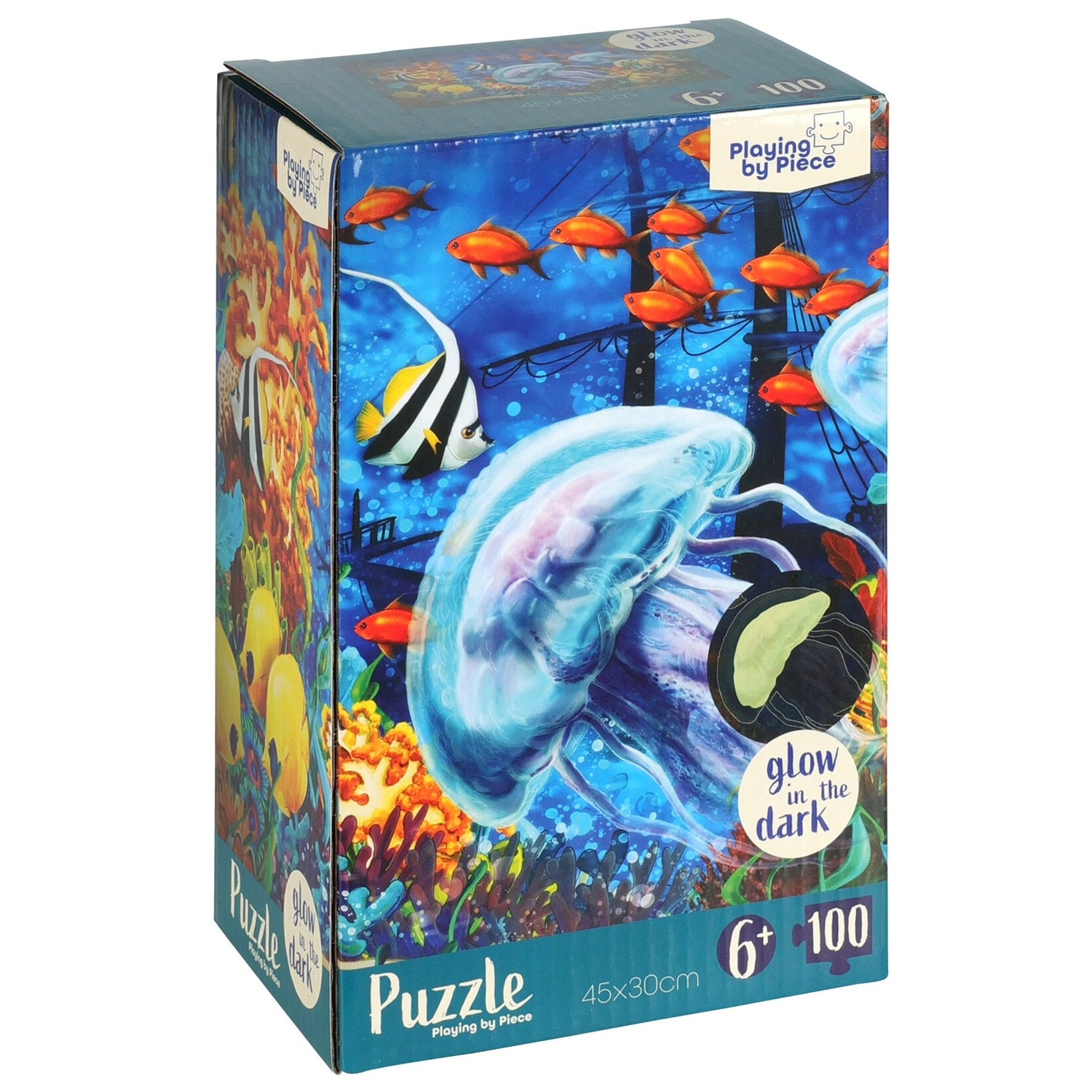 Jigsaw Puzzle Sea Animals 100 Pieces | Luminous Effect | 2 Designs