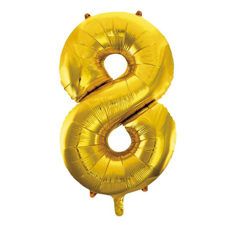 Tinka Foil Tall Balloons 81cm Gold