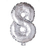 Tinka Foil Number Balloons Silver 41 cm