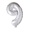 Tinka Foil Number Balloons Silver 41 cm