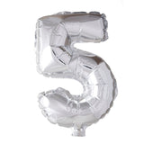 Tinka Foil Number Balloons Silver 41 cm