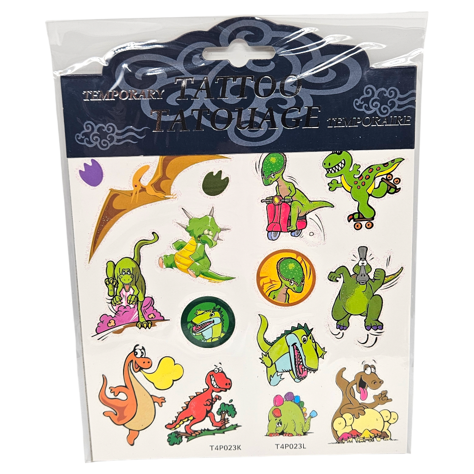 Temporary Tattoos Dinosaur Glitter | 3ass