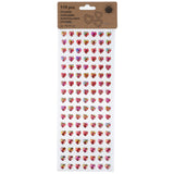 Hjerteformet Diamant Klistremerker 119stk | 3ass