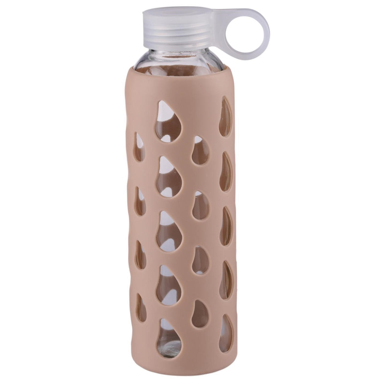 Alpina Drikkeflaske i Glass 500ml | Silikontrekk i 4 Farger