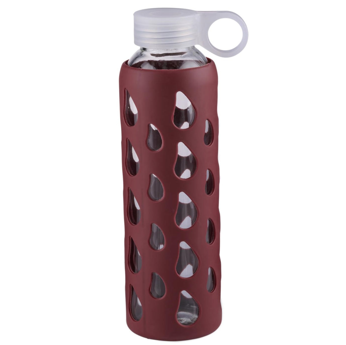 Alpina Drikkeflaske i Glass 500ml | Silikontrekk i 4 Farger