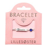 Personlig armbånd med tekst og glasskrystall | Gavetips