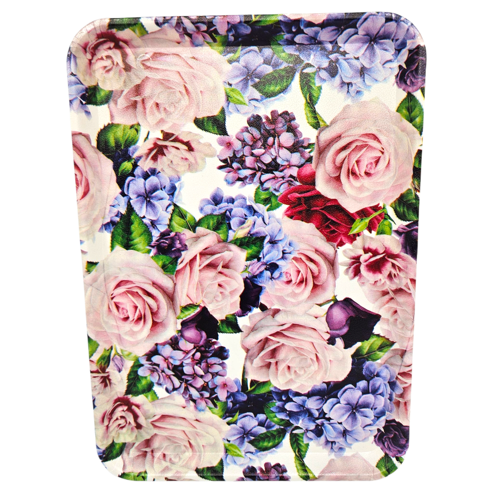 Plastbrikke med blomster | 31 x 22 cm | 4 motiver