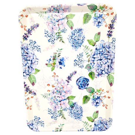 Plastic plate with flowers | 31 x 22 cm | 4 designs