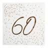 Napkins Gold Foil | 18, 20, 30, 40, 50, 60 and 70 - anniversary | 33x33 cm | 16 - pack