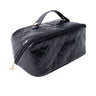 OlsenHome Makeup bag | Beige and black makeup bag with compartments