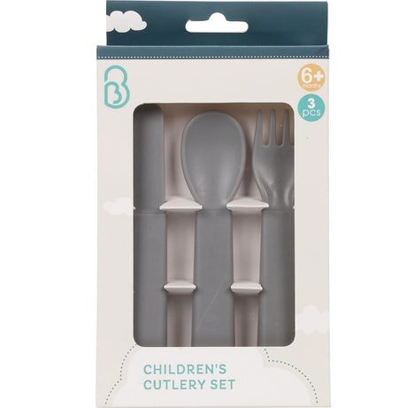 Children's cutlery set 3 pieces | Safe plastic and multiple colors