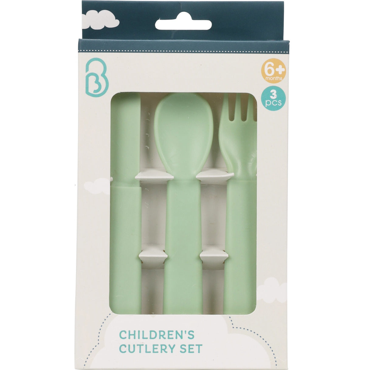 Children's cutlery set 3 pieces | Safe plastic and multiple colors