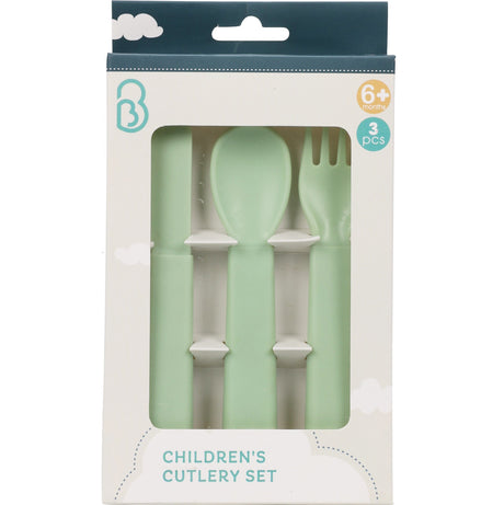 Children's cutlery set 3 pieces | Safe plastic and multiple colors