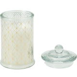 Duftlys i glasskrukke 14,5cm | 4 dufter med lokk | Perfekt julegave