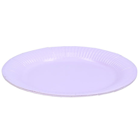 Disposable plate cardboard 23cm pastel 6pk | Party and birthday