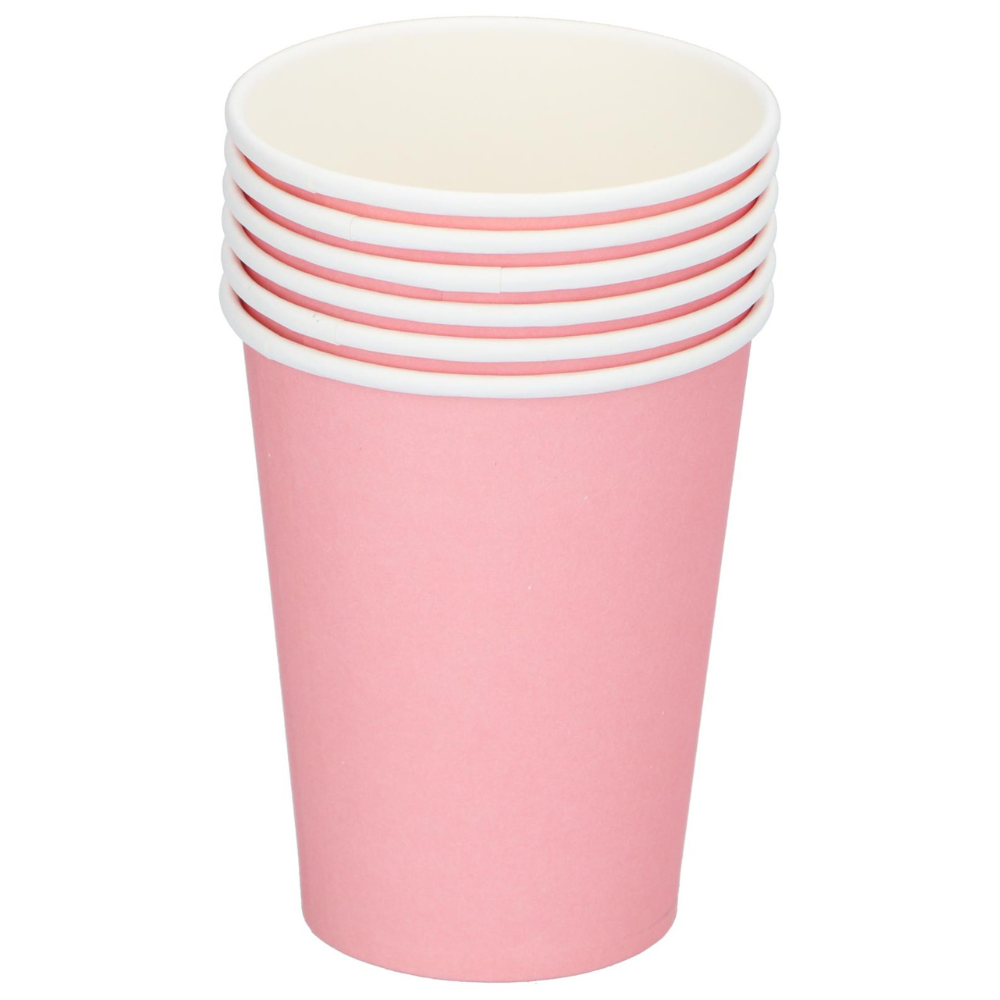 Engangskopper papp 266ml pastell 6pk | 4ass | Fest og bursdag