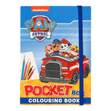 Paw Patrol pocket fargeleggingsbok 80 sider | 4 ass