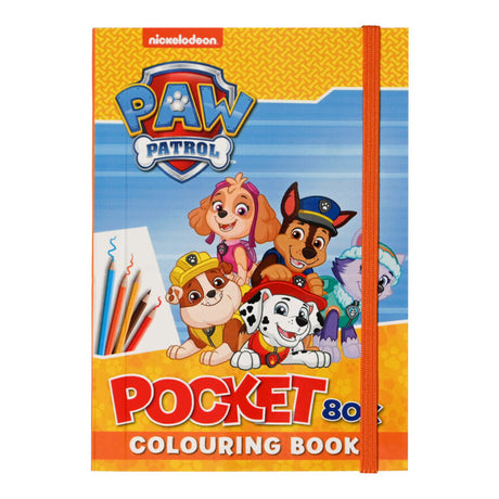 Paw Patrol pocket fargeleggingsbok 80 sider | 4 ass