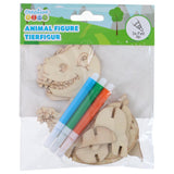 3D Dyrefigurer i Tre 2pk | Kreativt hobbysett | 6 ulike
