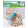 3D Dyrefigurer i Tre 2pk | Kreativt hobbysett | 6 ulike