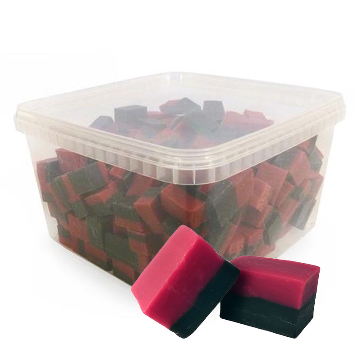 Nidar Lakris og Bringebærfudge 2 kg Storpakk
