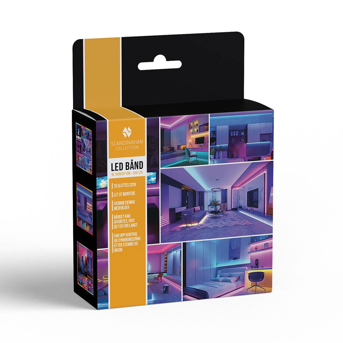 LED-List 10m Bluetooth & App | RGB Lys med Musikkstyring