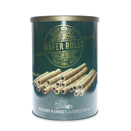 Vaffelruller med Hasselnøtt- og Sjokoladekrem 400g