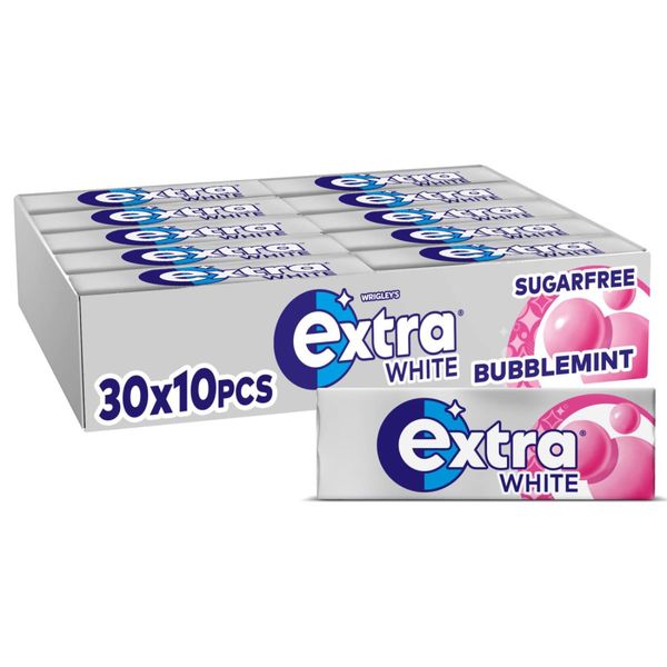 Extra White Bubblemint Tyggegummi 30x14g | Storpakk