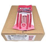Vidal Sour Straws Strawberry 14x90g | Large pack of sour strawberry straws