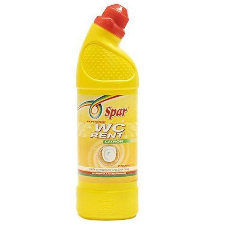 Spar WC - clean Lemon 750ml | Cleans toilets, drains and bathrooms effectively