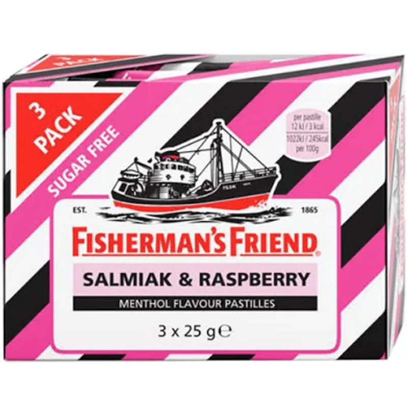 Fisherman's Friend Salmiak &amp; Raspberry 16x3pk | Large pack (48 bags)