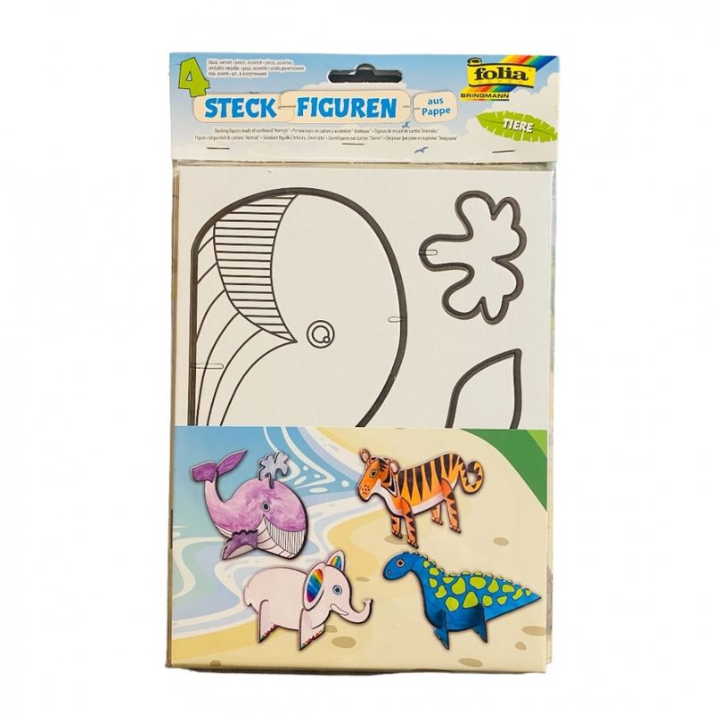 3D Models Coloring Animals 4pcs