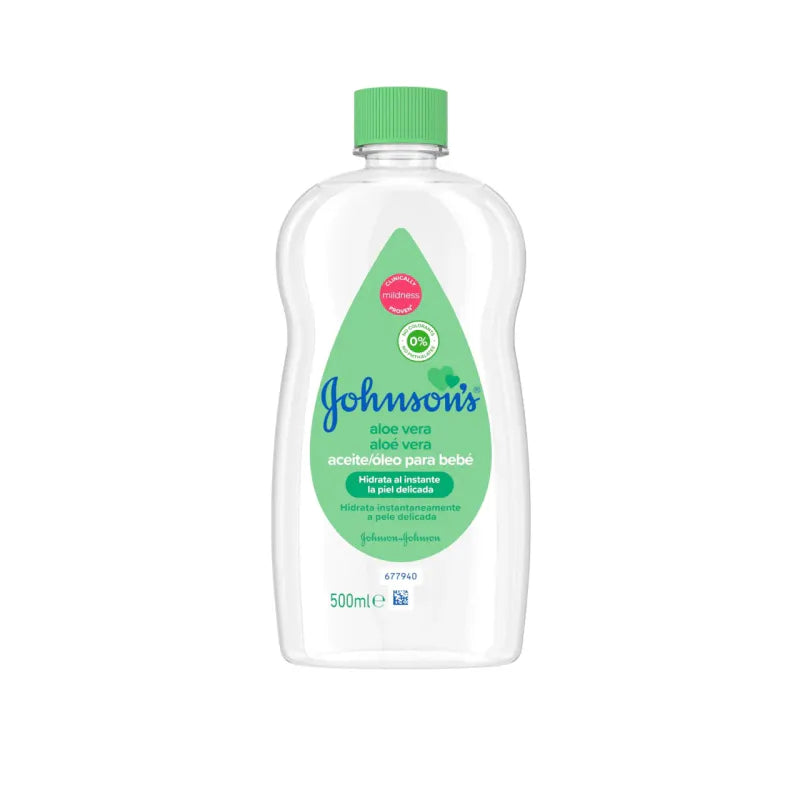 Johnson's baby oil aloe vera 500ml | Gentle care for sensitive skin