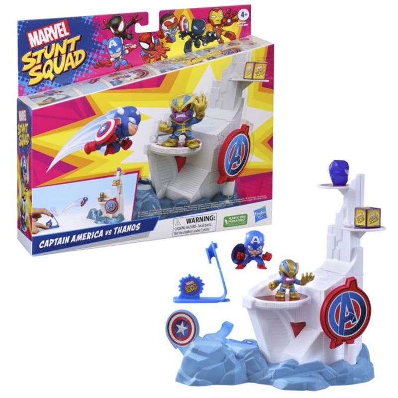 Marvel Stunt Squad Mini Playset - Captain America vs Thanos