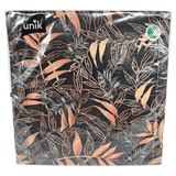 Napkins Black &amp; Gold 20pk 3-ply | Dinner 40x40cm | Unique