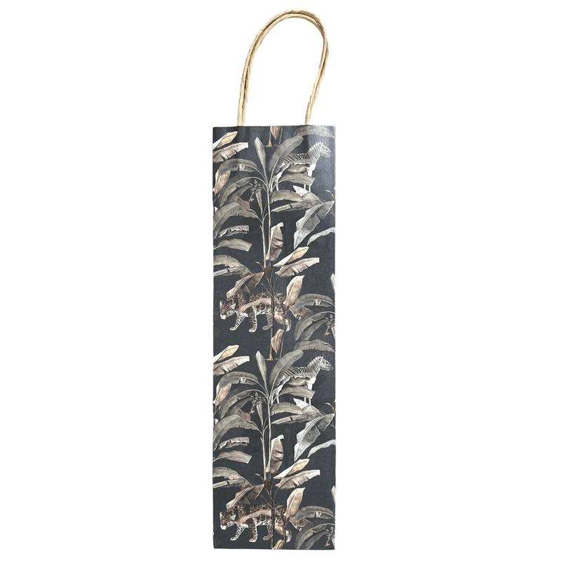 Gift bag wine 10.5x36cm Jungle | Trend Design