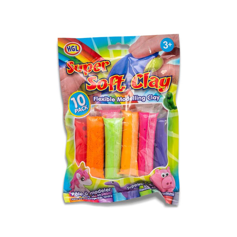 Super Soft Clay 10 farger | Kreativ leire fra HGL