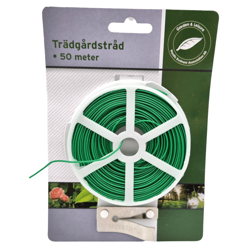 Garden Wire 50m Rubberized Metal