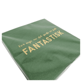 Napkins with gold text 20pk | Too much of a good thing | Trend Design