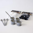 Eggeglass med skje 4pk | Flere farger