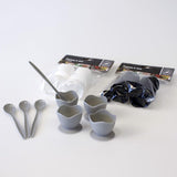 Eggeglass med skje 4pk | Flere farger