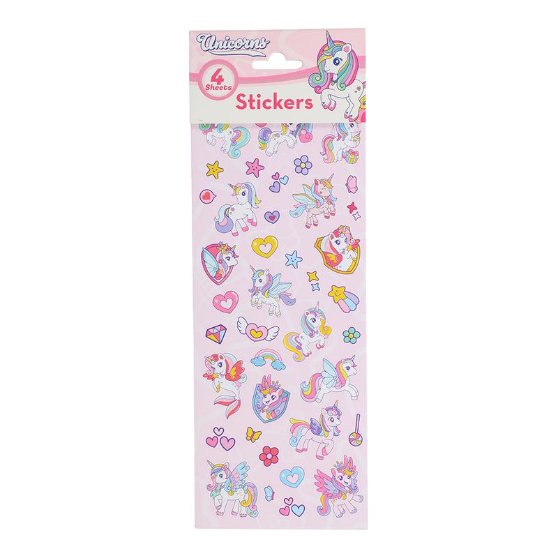 Unicorn stickers 4 sheets