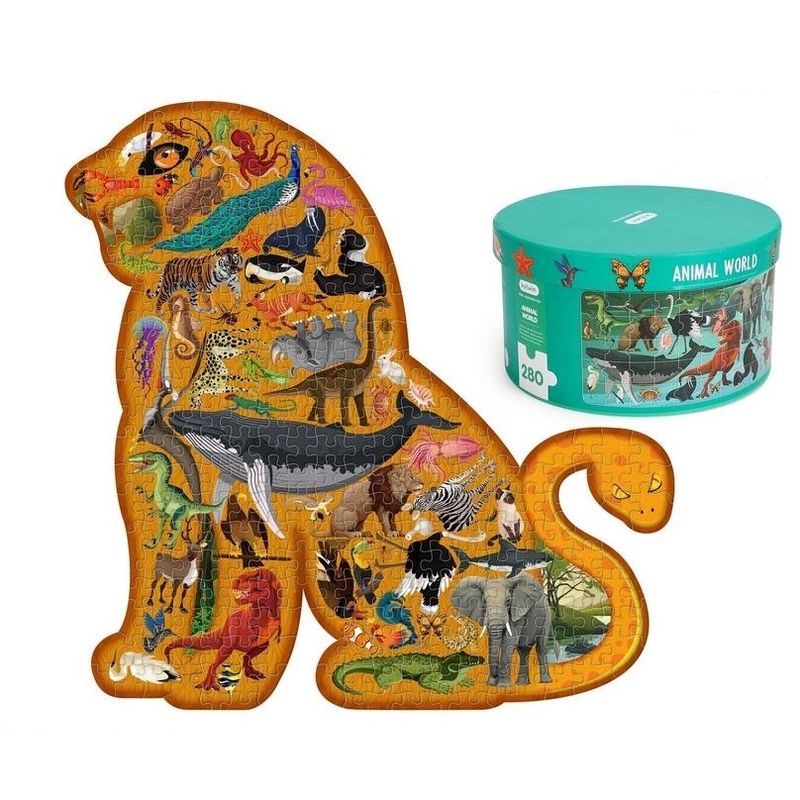 Puzzle Animal World 280 Pieces In Gift Box